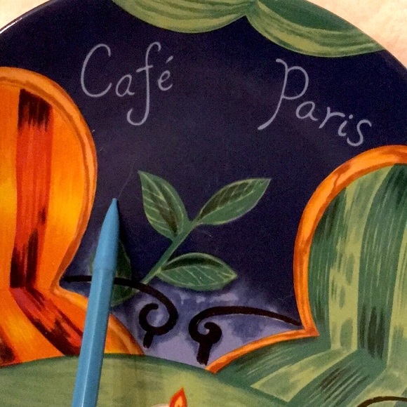 SANGO Cafe Paris (Bundle of 2) Salad Plate and Saucer - Vintage 1994 - Picture 10 of 15